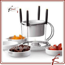 Keramik Fondue und Lazy Susan Set